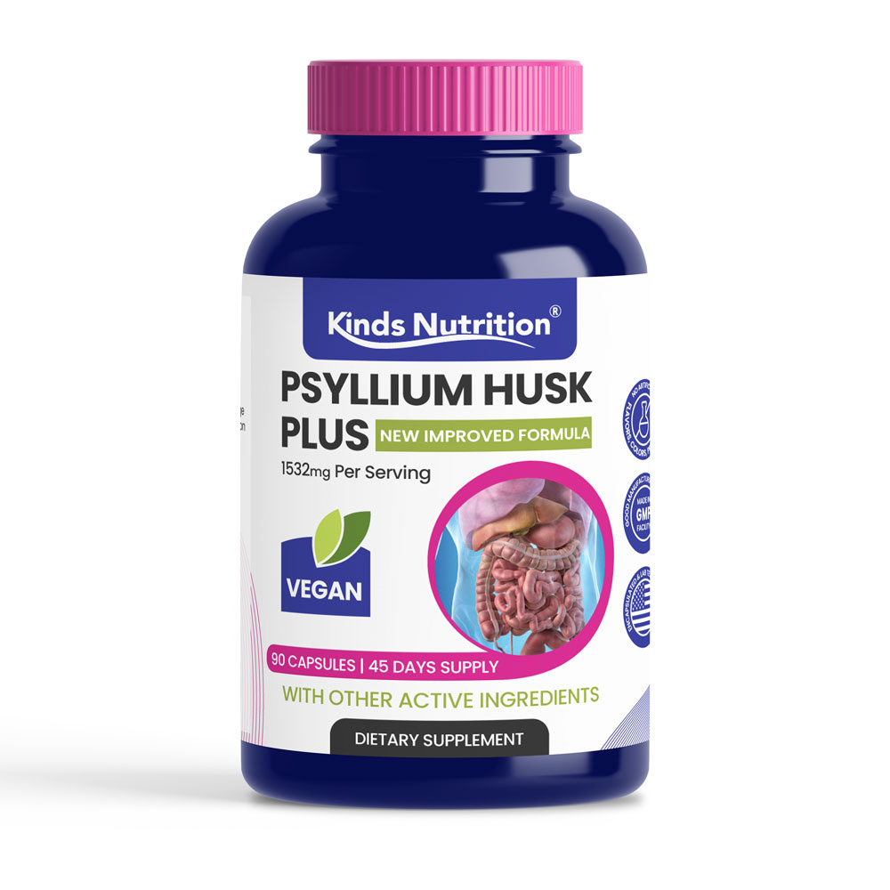 كبسولات قشور السيلليوم (بذور القاطونة) لتنظيف وصحة الامعاء