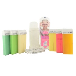 جهاز الواكس لازالة الشعر مع 3 عبوات شمع عشوائية جهاز الواكس لازالة الشعر مع 3 عبوات شمع عشوائية